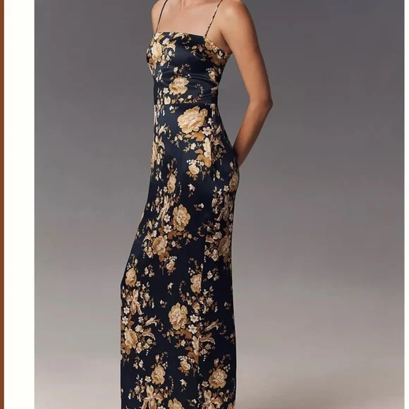 Reformation Frankie Silk Dress in Divinity *NWT* - Picture 2 of 6